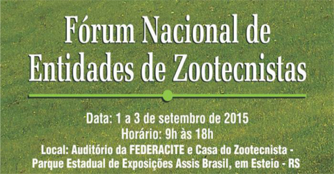 Fórum Nacional de Entidades de Zootecnistas começa nesta terça, em Esteio