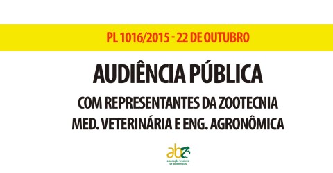 Audiência que debaterá exercício da zootecnia no Brasil será realizada nesta quinta