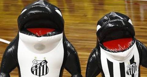 Baleia do Santos FC é o novo mascote do Zootec 2017