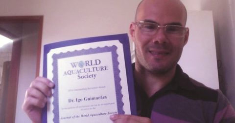 Zootecnista recebe reconhecimento do Journal of World Aquaculture Society