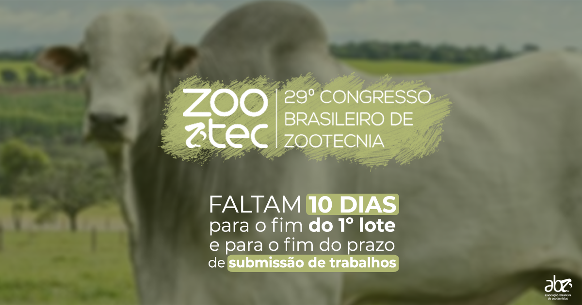 Faltam 10 dias para o fim do 1º lote do Zootec