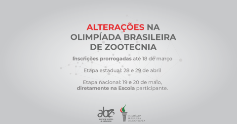 Prorrogadas as inscrições para Olimpíada Brasileira de Zootecnia
