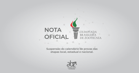 Nota oficial: suspensão do calendário da Olimpíada Brasileira de Zootecnia