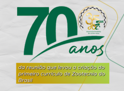 A Associação Brasileira de Zootecnistas celebra 70 anos da criação do primeiro currículo de Zootecnia no Brasil