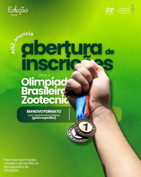 Abertura das inscrições da VI Olimpíada Brasileira de Zootecnia (OBZ) – Edição 2026